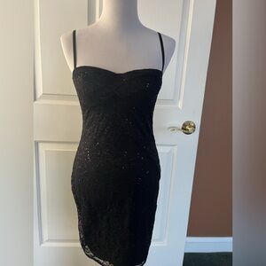 Elegant Black Lace Dress